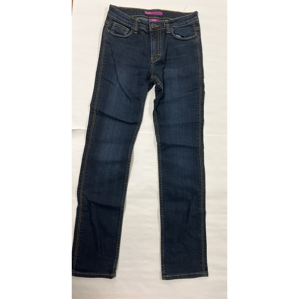 YASO Amethyst Collection Kids Dark Wash Straight Leg Jeans Size 16 Blue Stretch